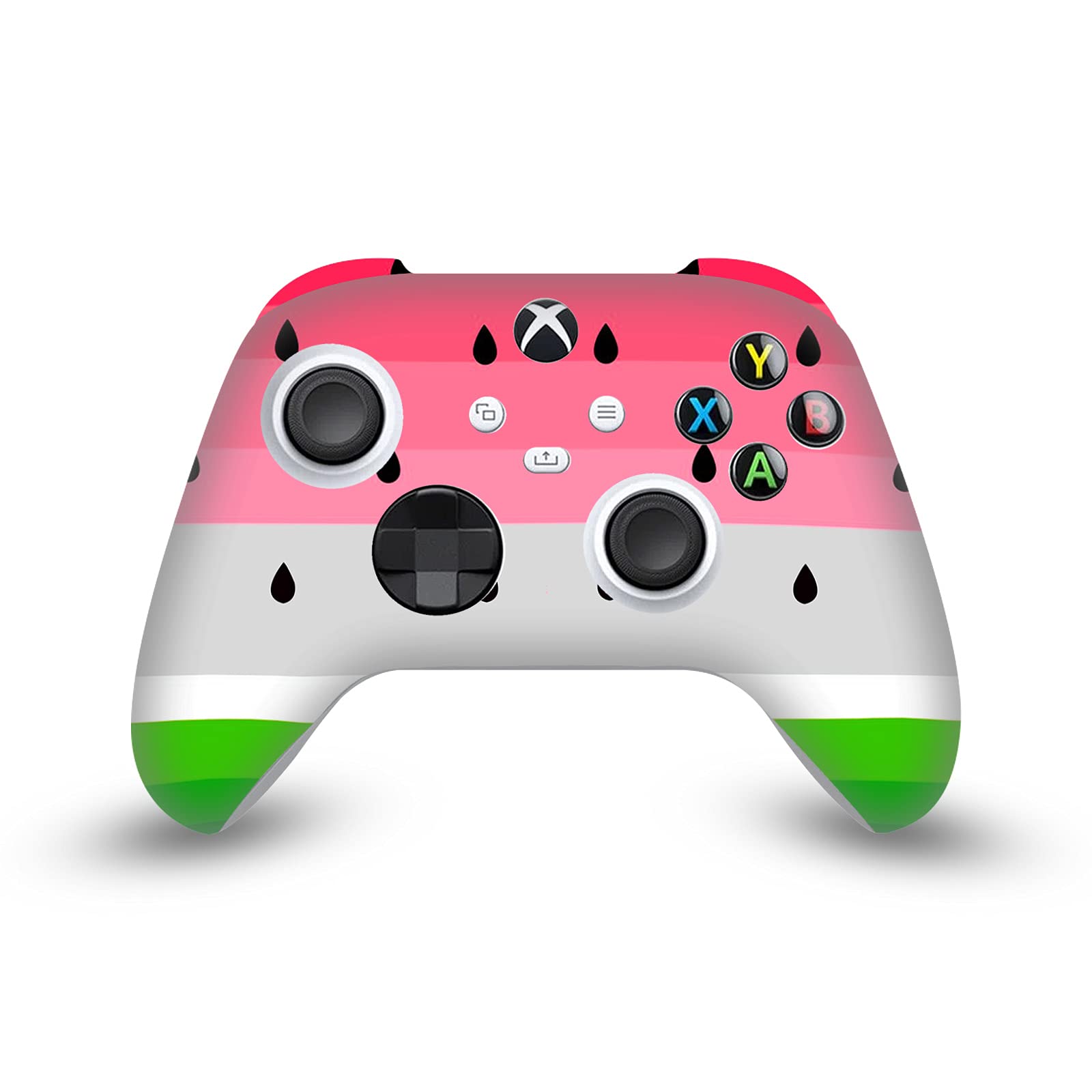 Head Case Designs Sous Licence Officielle Haroulita Pastèque Mix Art Enveloppement De Console De Jeu Et Skins Pour Manette De Jeu Ensemble compatible avec Xbox Series X