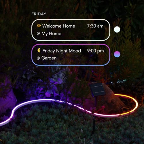 Image of LIFX Supercolor Neon Flex Outdoor Smart Rope Light, 16ft RGBW LED Strip with Polychrome Technology, 60 Addressable Zones, Bendable Silicone, Wi-Fi, Works with Alexa, Google, HomeKit, LFXNEON16 /WP