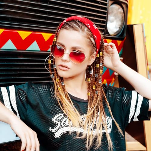Image of PALAY 220 Pcs Alloy Hair Charms Rings Beads for Braids Jewellery