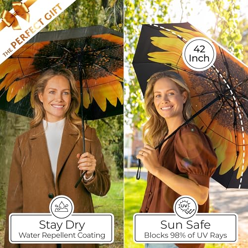 Image of TUMELLA Strongest Windproof Travel Umbrella (Compact, 100MPH Wind-Tested), Light, Portable, One-Handed Use, Automatic Folding Rain Umbrella, Durable, Premium Grip, Fits Car & Backpack