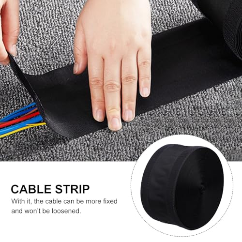 Protector de cable de suelo MAGICLULU de poliéster flexible con cierre de gancho 4