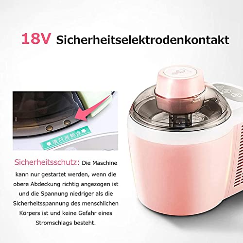 RONGJJ Eismaschine, Hauseismaschine, Softeismaschine, Aus Obst, Frozen Yogurt Machine Sorbet Frozen Fruit Dessert, Gray – Bild 3