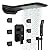 4-Function Waterfall Shower System with Body Jets, SR SUN RISE Full Body Rainfall Shower System with Handheld Shower Faucet Complete Sets, Wall Mounted Shower Fixture Set for Bathroom, Matte Black