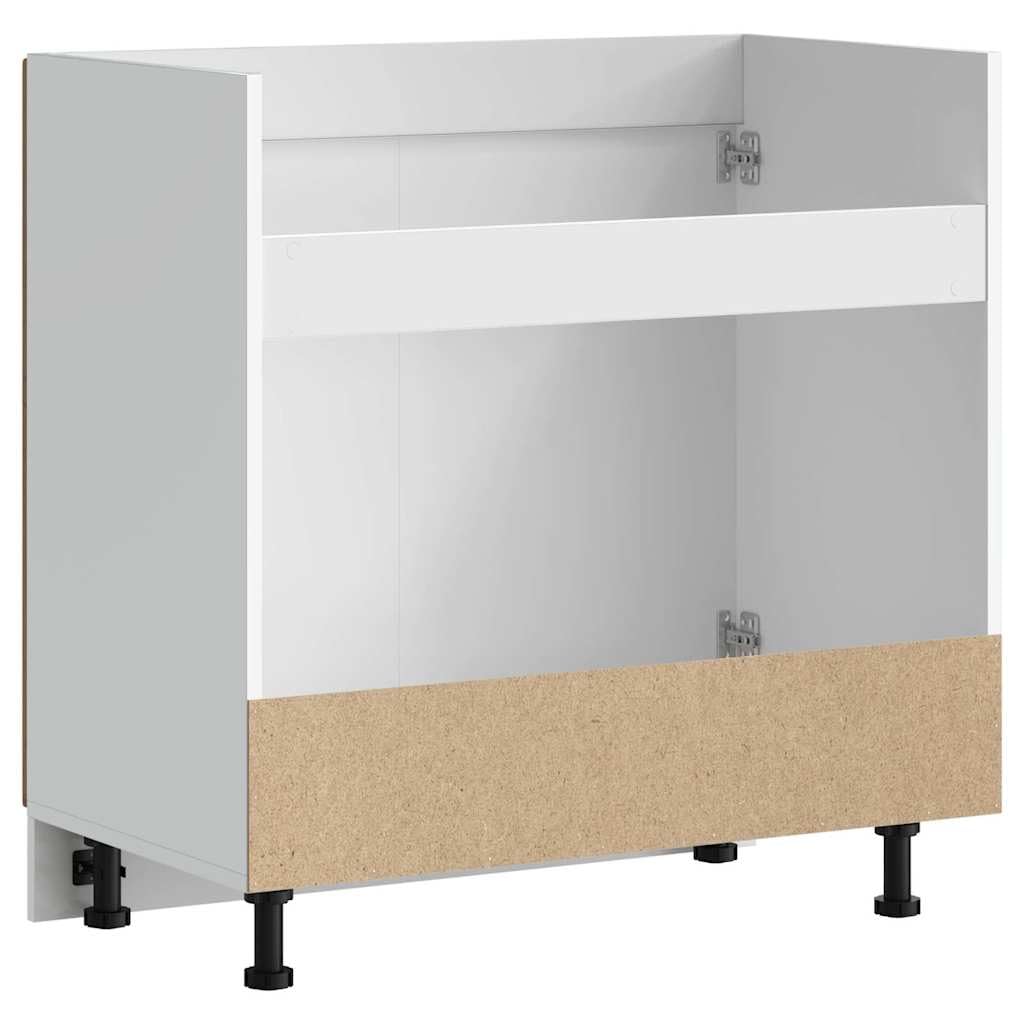 Genérico Mueble bajo para Fregadero Kalmar Madera Vieja 80x46x81,5 cm,Mobiliario,Armarios y Almacenamiento,Armarios de Cocina,853455