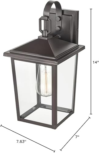 Miniatura 5 de Millennium 2971-PBZ - Farol de acero para exteriores, con recubrimiento en polvo antioxidante, clasificación húmeda, pantalla de vidrio