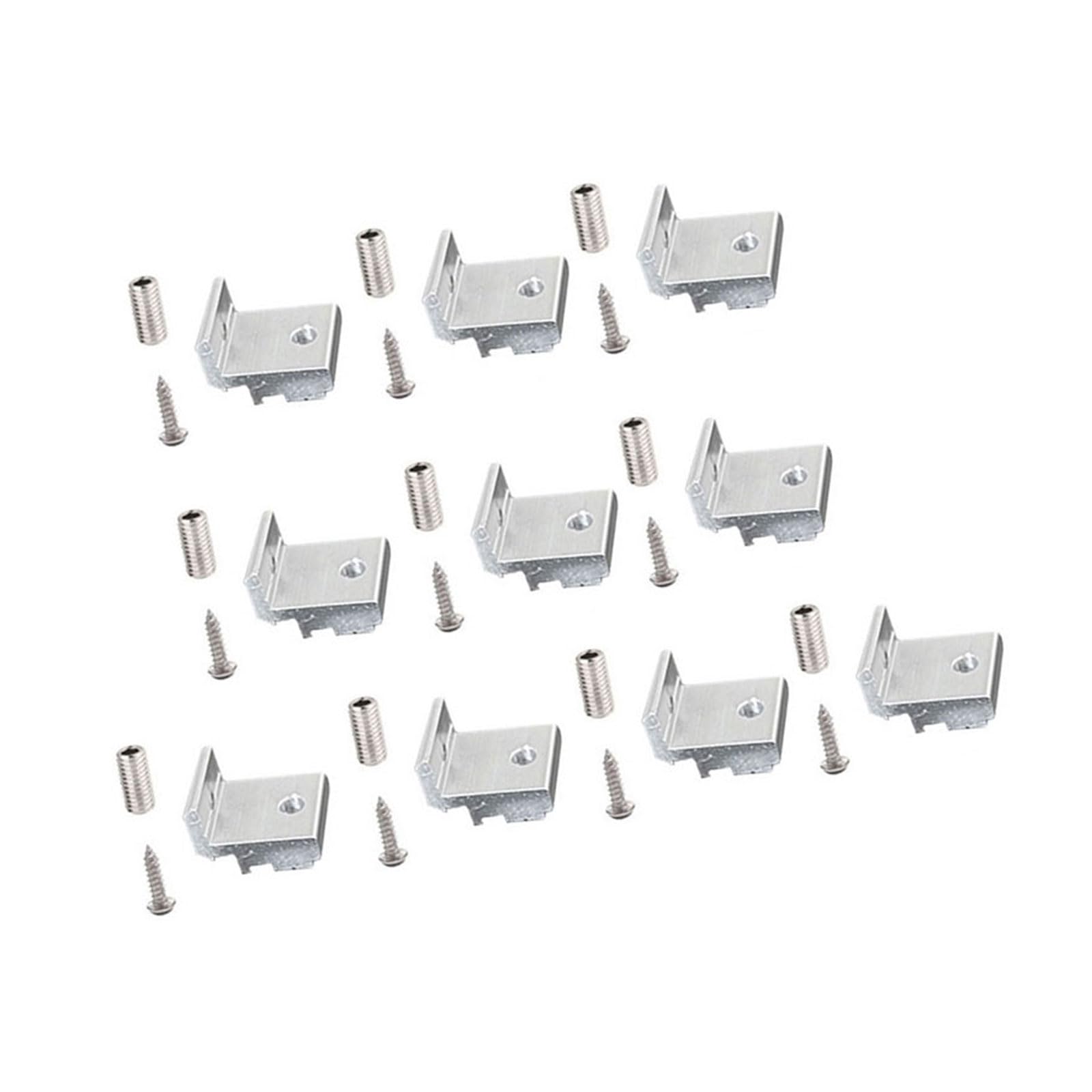 10lots Aluminum Alloys Shelf Supports Compatibility with 202 3030 4040 Light Weight and Strong Corner Fitting Fixed Accessories