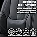 Coverado Seat Covers, Car Seat Covers Front Seats, Car Seat Cover, Car Seat Protector Waterproof, Car Seat Cushion Nappa Leather, Black Seat Covers Carseat Cover Universal Fit for Most Cars