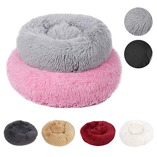 mewmewcat Cama Fofa de Lã para Cachorro Almofada Macia de Pelúcia Redonda para Ninho de Cachorro Aut