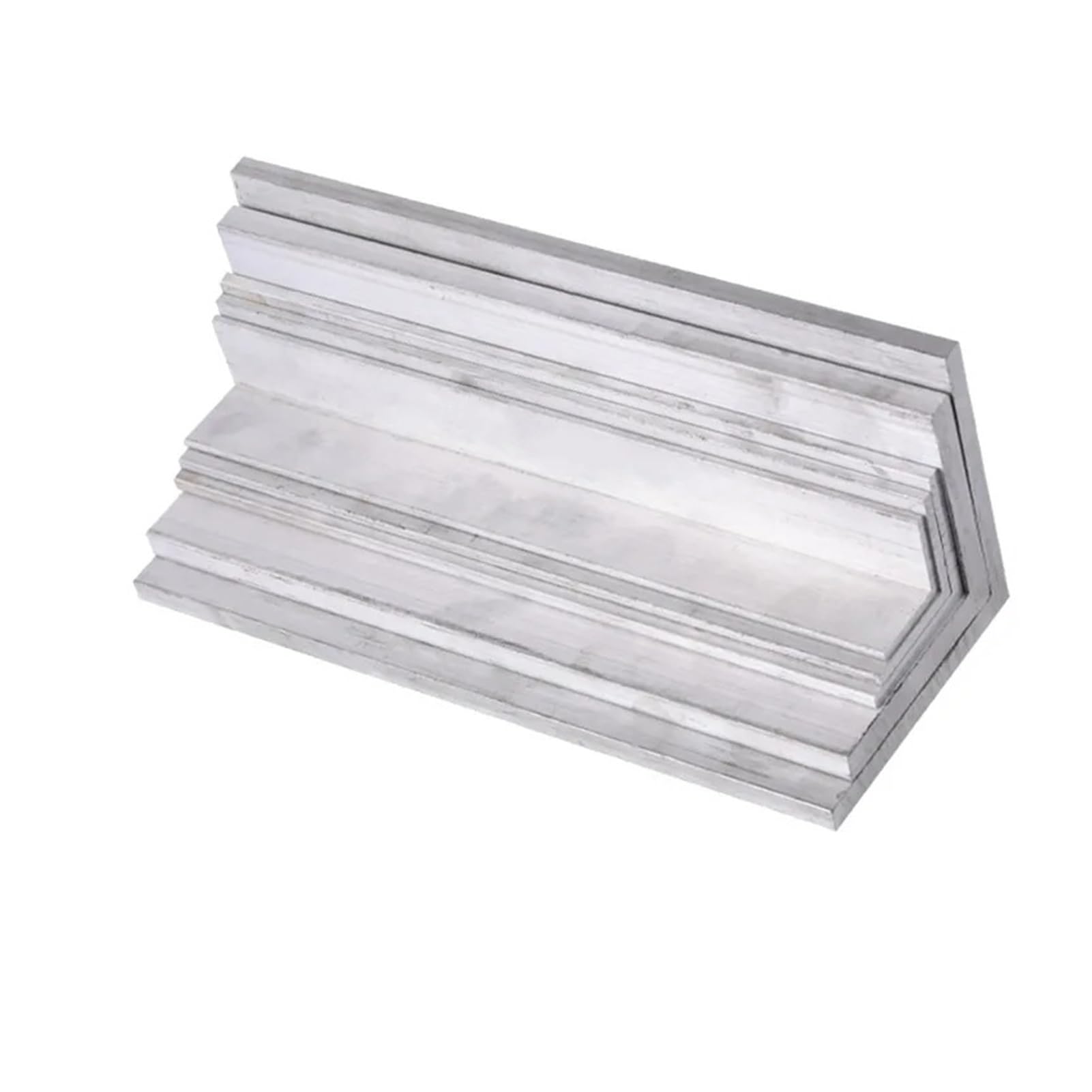 Aluminiumrohr 10x50mm dicke 1mm/2mm 6063 Rechtwinklig aluminium L-förmigen aluminium legierung Aluminium kanten dreieck profil(10x50x2mm,S)