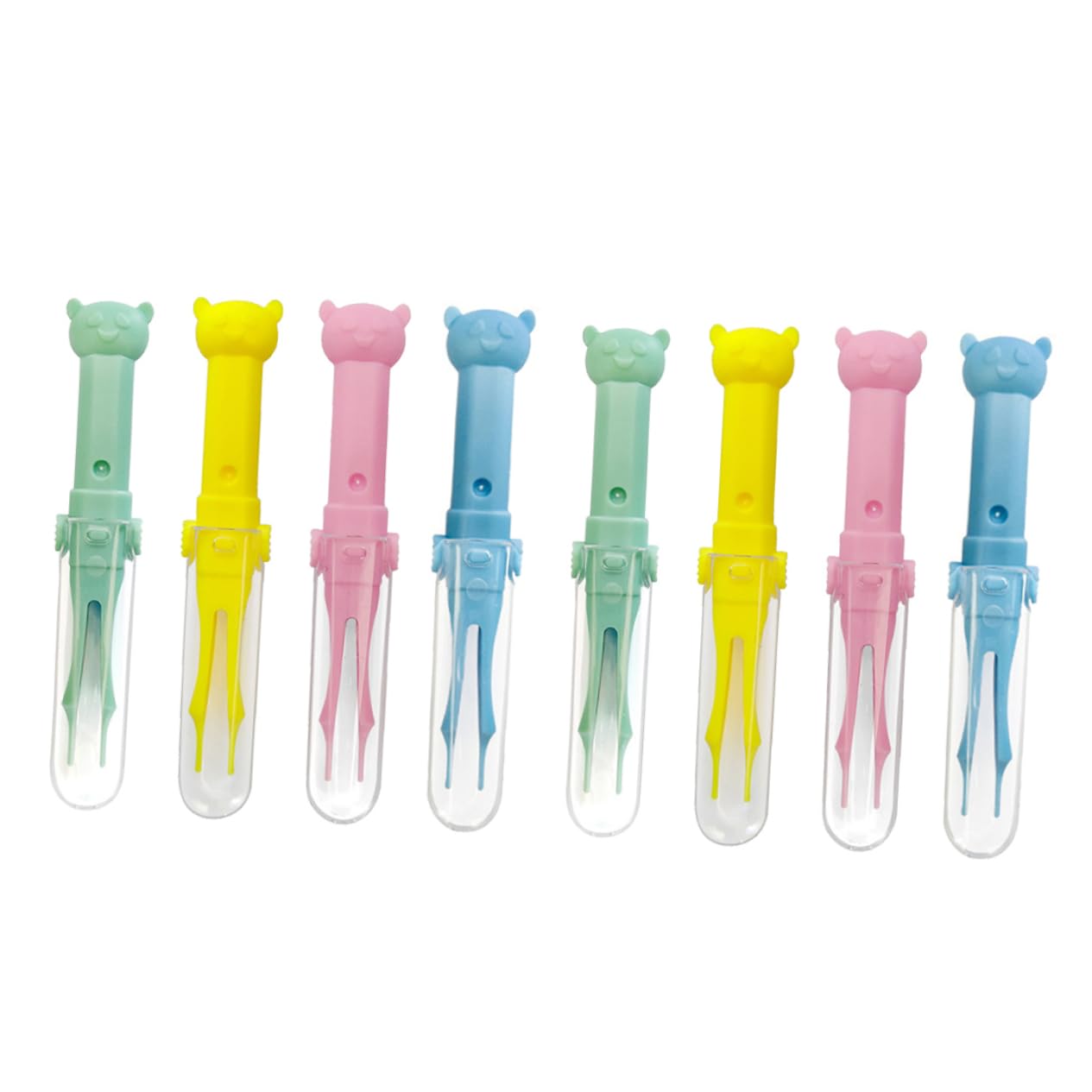 Toyvian 24pezzi Pinzette Per Cartoon Strumenti Di Pulizia Per Naso Orecchie e Ombelico Clip Di Sicura e Pratica Per Bebè