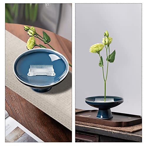 Certbuy 6 Pack Plastic Flower Holder Pin Holder, Clear Flower Frog Square Flower Arrangers Japanese Kenzan Flower Holder Floral Pin Holder For Flower Arrangement Fixation And Decoration #TOP5