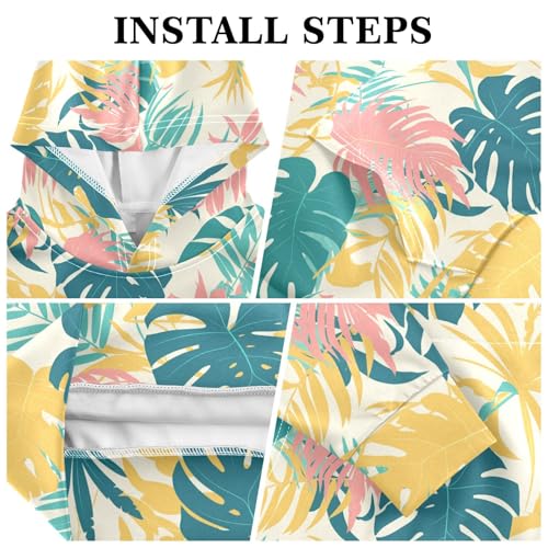 Leaves Monstera Blots Kids Boys Girls Sweatshirt Casual Hooded Pullover Hoodies with Kangaroo Pocket3