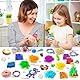 ROSHUKG 5100 Loom Bänder Set für Kinder, 24 Farben Gummibänder Set für Kinder Weben DIY Basteln Geschenk