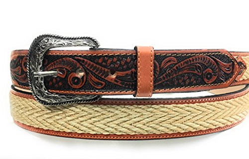 Men's Western Leather Belt. Cowboy Belt. CINTO Charro. CINTO Vaquero.