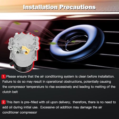 Image of Air Conditioning Compressor for Ford Fiesta EcoSport 1.6L 2.0L 2013-2019