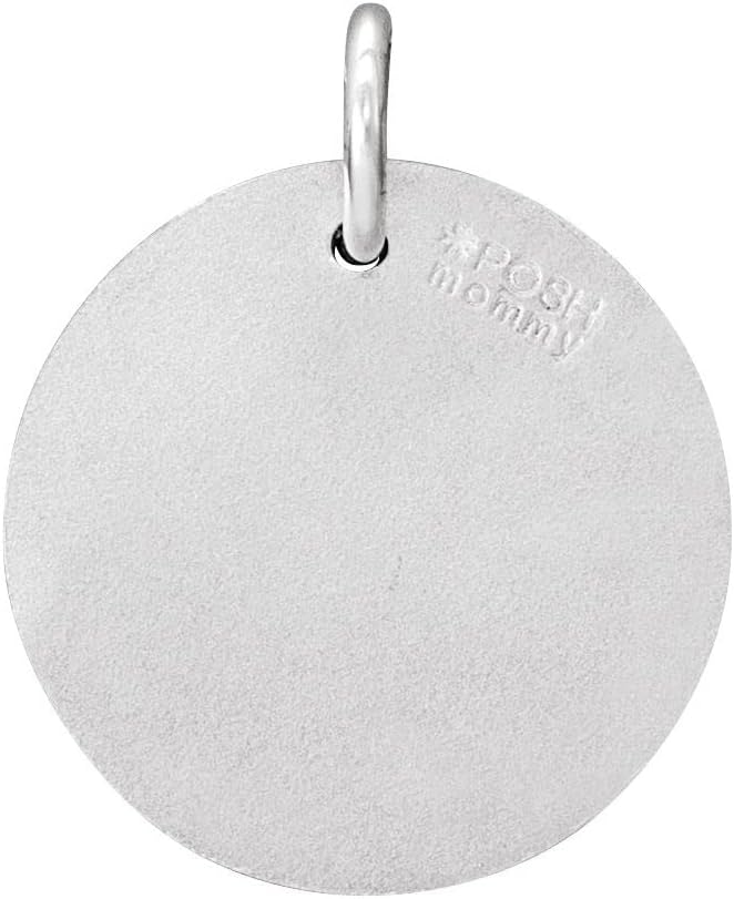 Diamond2Deal Sterling Silver Diamond Initial Alphabet Pendant 18" Necklace (Color G-H, Clarity I2-I3, 0.06 to 0.13 Cttw)