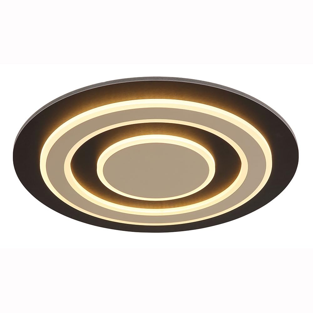 Netlighting JAYDEN Ceiling Light Fixture - 48cm - Matt Black - Metal/Acrylic