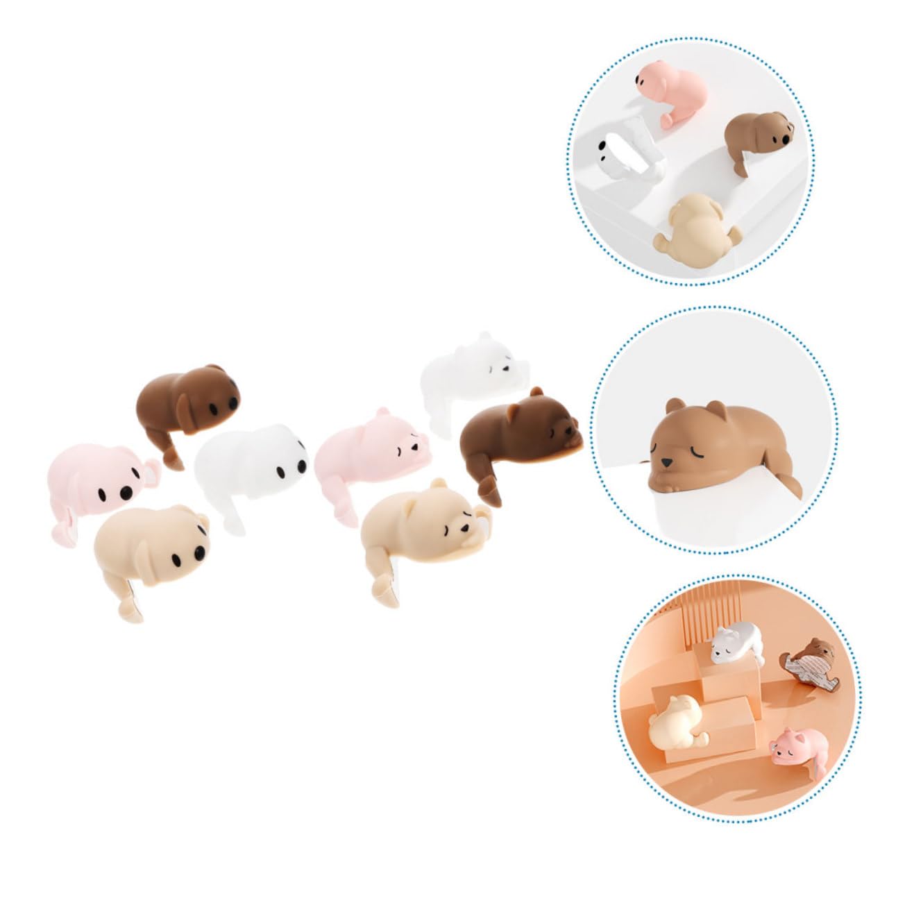 SUPVOX 5 Ensembles Protection du Klaxon Anti-Collision Chiot Table De Coin Garde d'angle Sécurité Enfant d'angle pour Bébé Gel De Silice 8 Pièces * 5