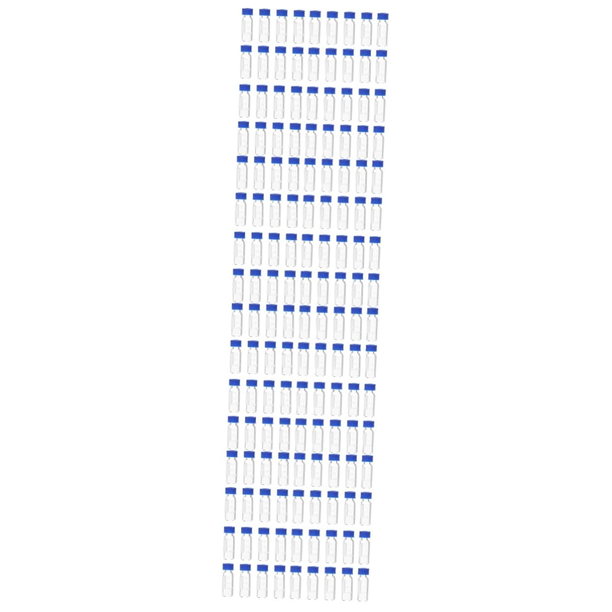 Gatuida 400piezas Frascos De Vidrio Transparentes Tapa Botellas Pequeñas Para Muestras De Almacenamiento Con Escala Para Líquidos y Polvos