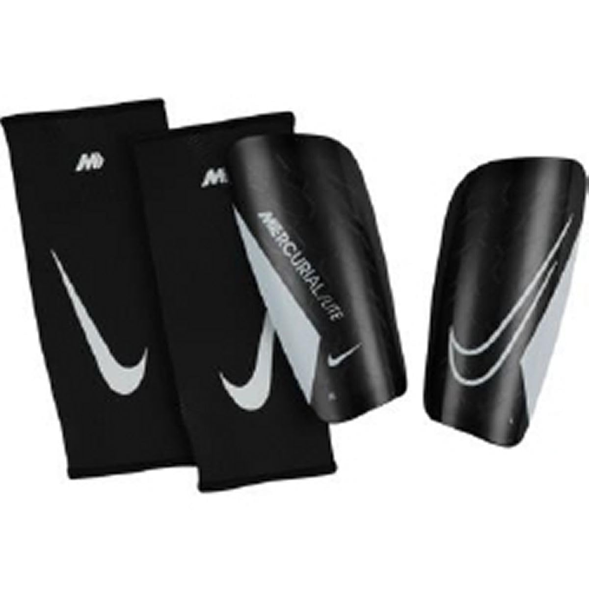 Nike Men's Mercurial Lite Shin Guards - Black/White - Medium
