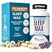 All Natural Sleep Aid – Non-Habit Forming Magnesium, GABA, 5-HTP & Taurine – REM Sleep & Deep Sleep Supplement Without Melatonin – Vegan Herbal All Natural Sleep Aid for adults – 60 Capsules
