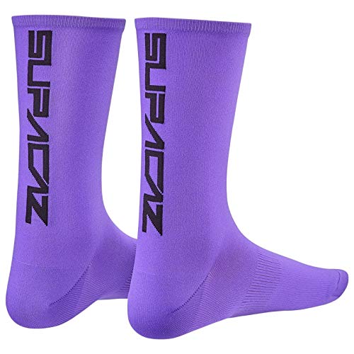 Supacaz Unisex Socken Supasox Straight Up, Neon Lila, 37-42, SX Cover