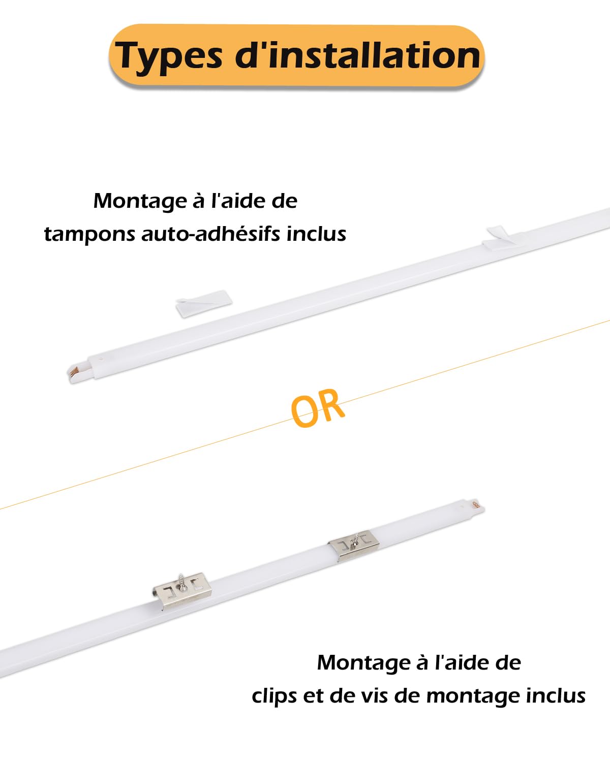 Cefrank Éclairage LED sous armoires 30 cm 1200 lumens 6000 K 6 pièces rampes lumineuses connectables