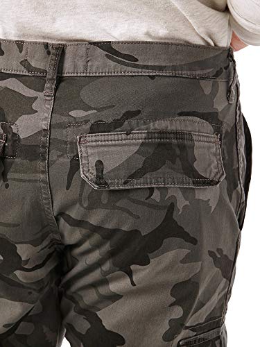 Wrangler Authentics Mens Regular Tapered Cargo Pants, Grey Camo, 32W X 30L Us #TOP4