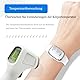 Feloyal Mückenschutz-Armbänder, Körpertemperaturanzeige und Mückenschutz, Wiederaufladbar, Wasserdicht, Ultraschall-Armbanduhr für Erwachsene und Kinder, Drinnen und Draußen, Weiß ﻿