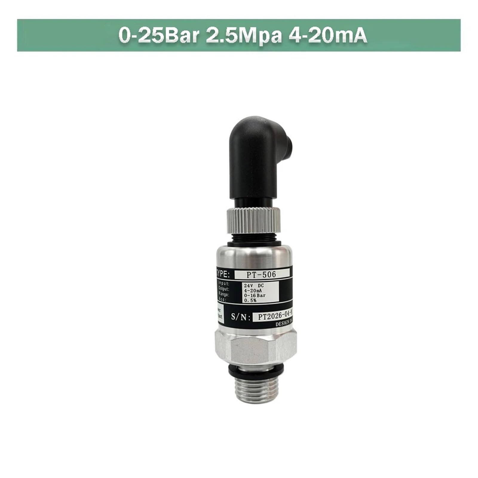 Transmisor de presión IP65/IP68 Transmisor de presión Sensor de bomba de agua(0-25Bar 4-20mA)