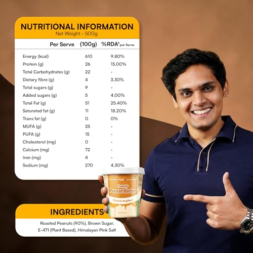 Swaadly Store Swaadly Classic Original Peanut Butter 500g - Image 3
