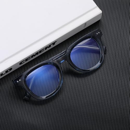 Image of Blue Light Glasses for Woman /Men TR90 Computer Eyeglasses with Anti Eyestrain & UV Glare (Blue)
