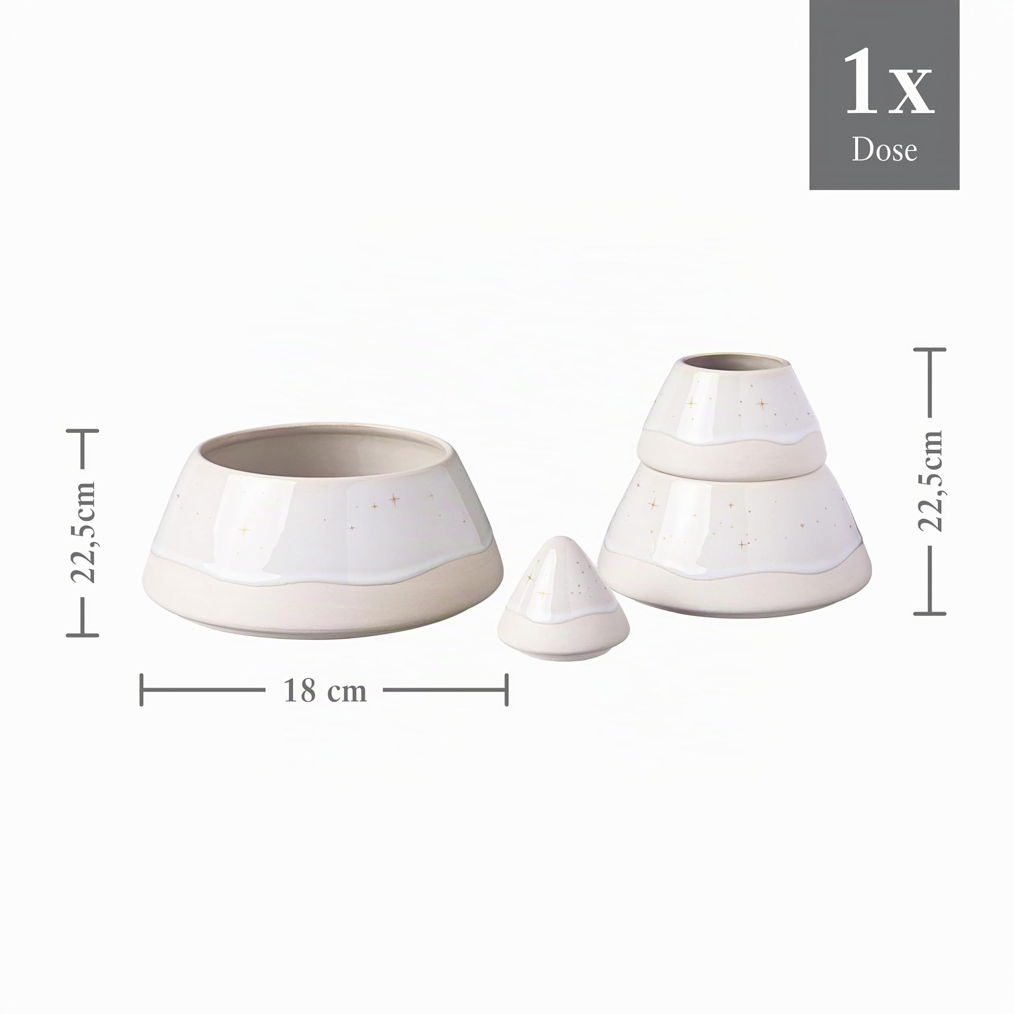 like. by Villeroy & Boch Winter Glow - Boîte à biscuits, blanche, en porcelaine