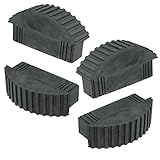 Spares2go Universal pies de goma para caja seccin Step & extensin escaleras de mano (Pack de 4)