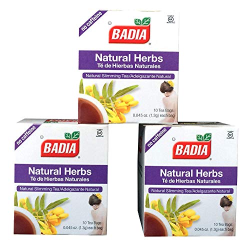 Badia Natural Herbs Tea Bags, Te de Hierbas Naturales, 10-Count (Pack of 3)