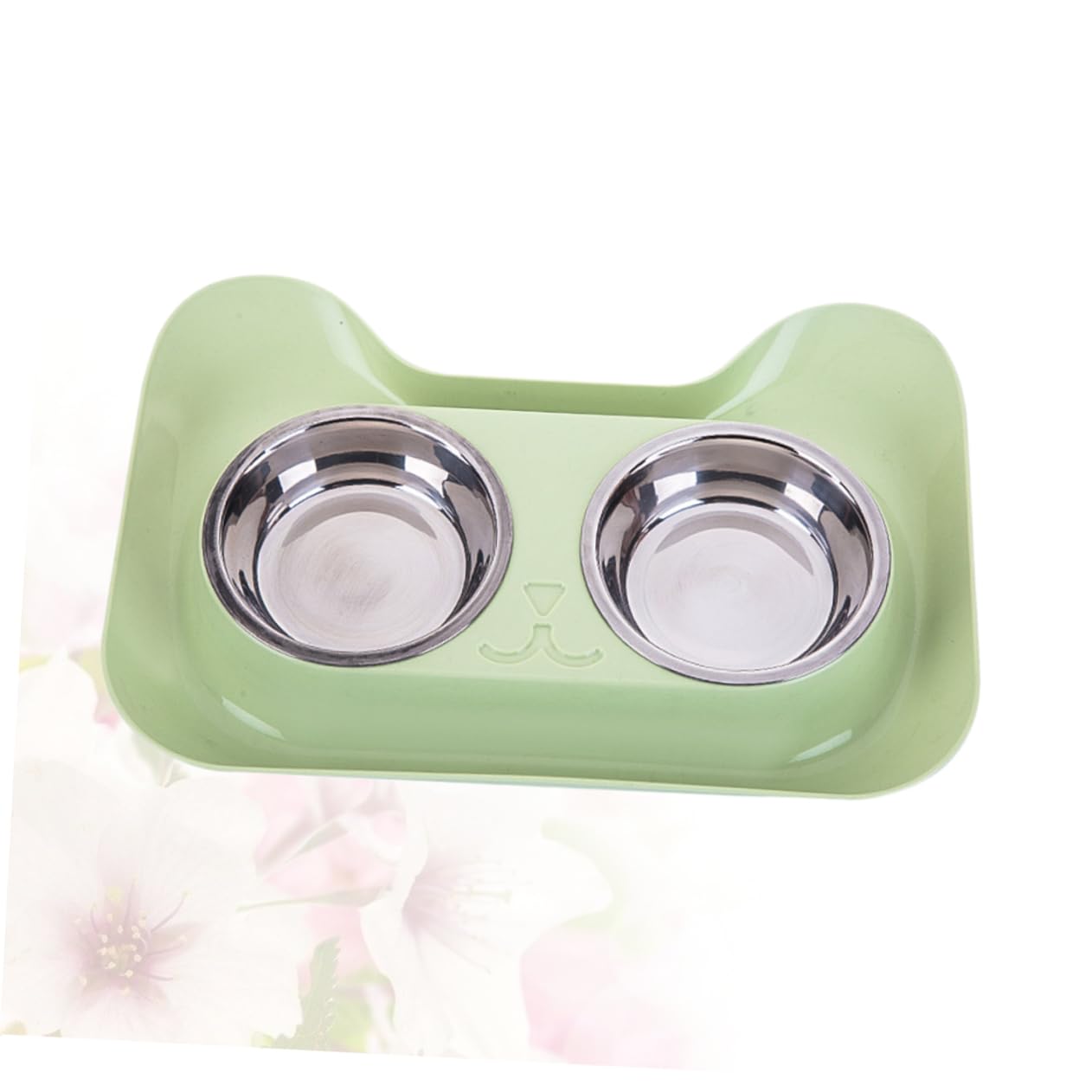 SUPVOX 2 Piezas Suministros De Mascotas Muelle Flotante Tortuga Sombrero De para Perros Cuenco para Mascotas Letra Una Decoración De Mesa Acero Inoxidable Tazón De Comida
