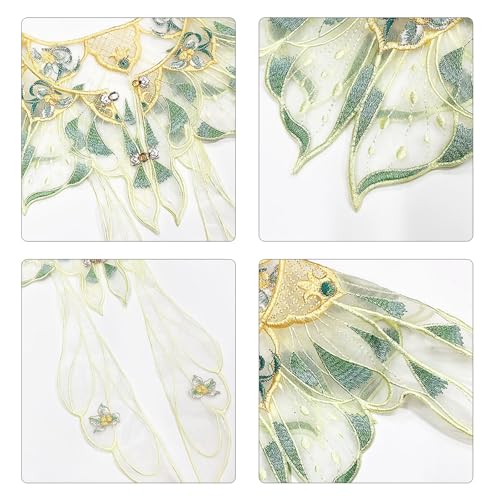 Removable Collar Shawl Sweet Floral Shawl Organza Embroidered Collar Decorative Shirt Collar Chinese Aesthetics2