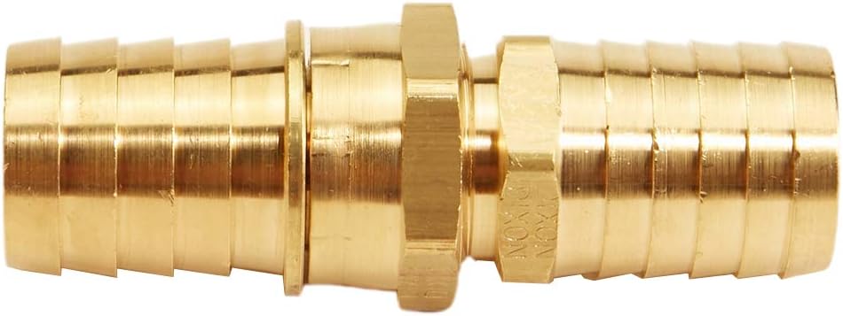 FireHoseDirect Brass Garden Hose Coupling Set for 1 inch Hose