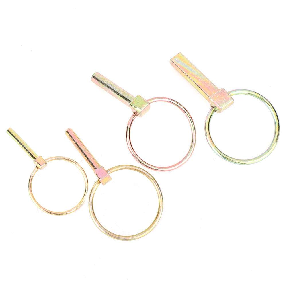 50Pcs Coppiglie a Scatto, Spine a Scatto in Acciaio Lynch Pin per Trattori Agricoli Rimorchio