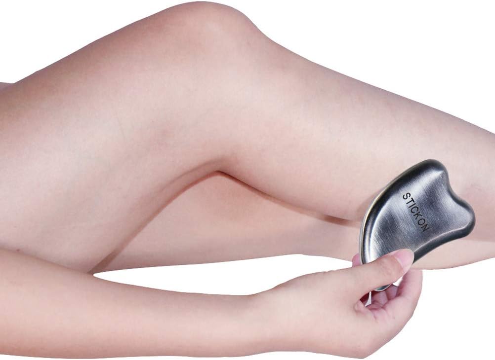 STICKON Stainless Steel Gua Sha Scraping Massage Tool Set IASTM Tools Great Soft Tissue Mobilization Tool (Q Shape) - Image 6