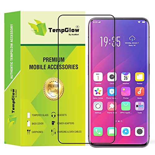 Image of Screen Protector for Oppo Find X (Black) Tempered Glass Edge-to-Edge 3D Screen Guard With Installation Kit