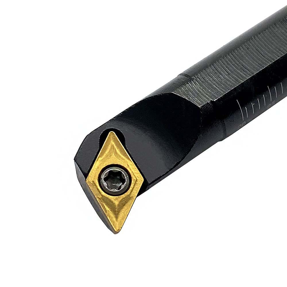 3PCS S08K/S10K/S12M- SDUCR07 95 Degree Internal Turning Boring Bar with 10pcs DCMT21.51 DCMT070204 Carbide Turning Inserts for Machining Steel Parts and Stainless Steel (Three Holder Set With Inserts) — Amazon image 3