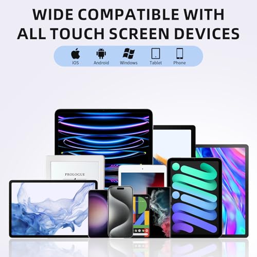 Lápiz capacitivo universal 2 en 1 para evitar huellas en tabletas y smartphones 7