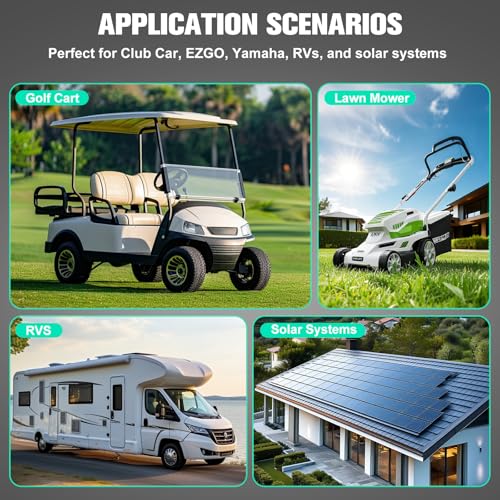 Image of OGRPHY 36V 150Ah Lithium Golf Cart Battery - Conversion Kit: 200A BMS (1000A Peak), Bluetooth Monitor | 70+ Mile Range | 25A Fast Charger | 4000+ Cycles | Metal Case | Fits Club Car, EZGO, Yamaha