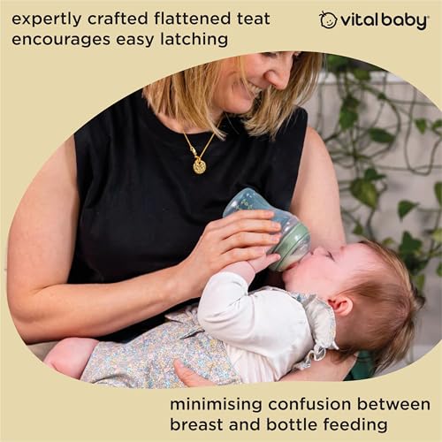 Vital Baby Nurture Breast-Like 0m+ Baby Feeding Bottles, 150ml 1pk, Self-Sterilising in 3 Mins, Triple Anti-Colic Valves, Slow Flow Teats, EarthSmart Biodegradable, BPA-Free - Image 6