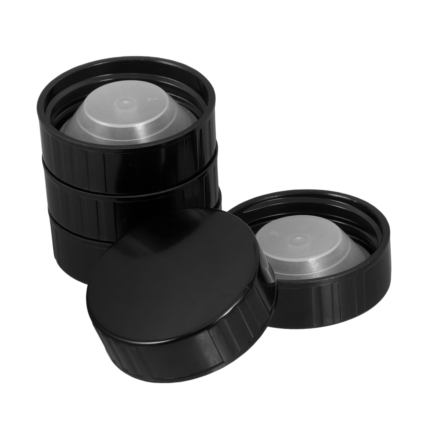 Luxshiny 5Pcs Screw Caps Plastic Bottle Lids for Glass Beer Bottles Splashes Leak Seal for Home Brewing and Storage