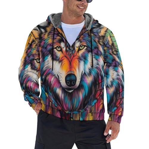 Veste polaire surdimensionnée pour homme idéale pour les sorties d'hiver