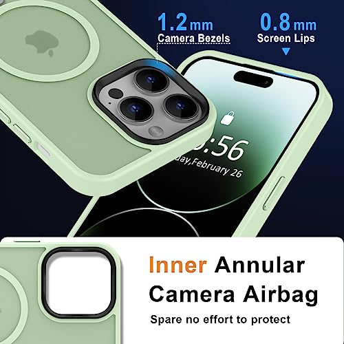 Image of MOCCA Magnetic Shockproof for iPhone 14 Pro Max Case,Light Green