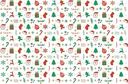 Papel Manteiga Antigordura NATAL 20X10cm 200 UNIDADES