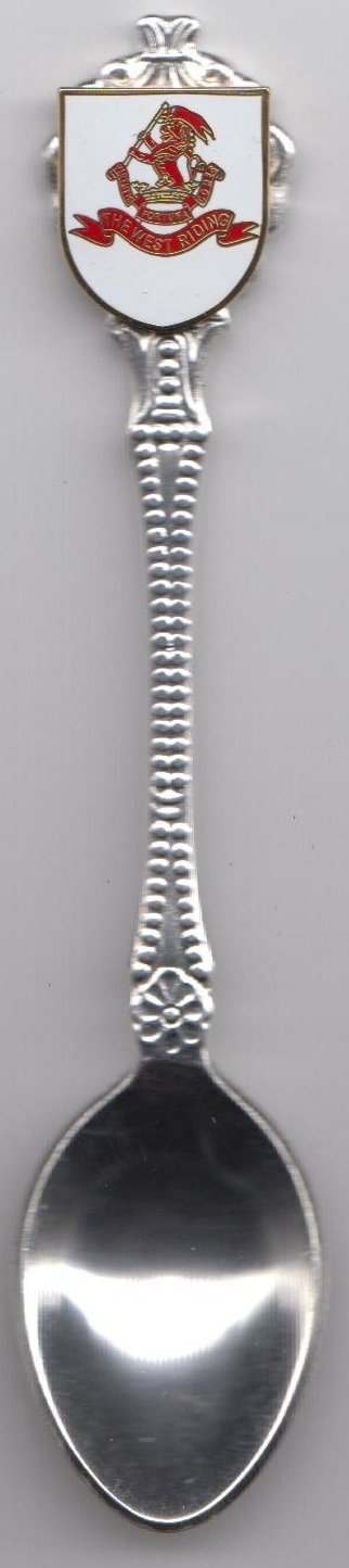 1000 Flags The West Riding Yorkshire Regiment of The British Army - Collectors Silver Plated Spoon
